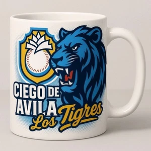 Jarra / Taza Tigres De Ciego De Avila Equipo De Béisbol Serie Nacional De Cuba - Picture 1 of 1
