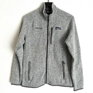 Suéter JP Morgan Patagonia Mejor Para Hombre Cremallera Completa Talla M Gris Claro - Imagen 1 de 6