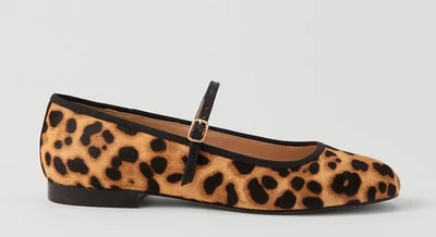 NUEVOS ZAPATOS PLANOS DE BALLET ANN TAYLOR HEBILLA PELO DE BECERRO MARY JANE TALLA 7 Foto 1 de 3