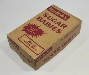 Vintage Welch's Sugar Babies Süßigkeiten Display Box LEER ~ 1940er ~ Welch Company - Bild 1 von 11