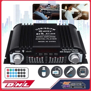 Bluetooth Mini Verstärker HiFi Power Audio Stereo Bass Auto AMP USB MP3 1600W - Bild 1 von 13