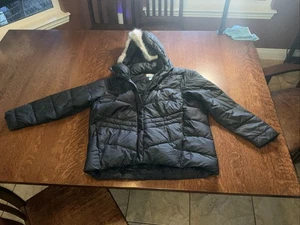 Columbia Peak to Park Faux-Fur Hood Insulated Jacket, Black, 1x - Picture 1 of 10