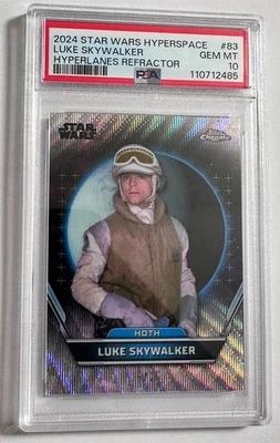 2024 Star Wars Hyperspace 83 Luke Skywalker Hyperlanes Refractor PSA 10 GEM MINT - Image 1 of 2