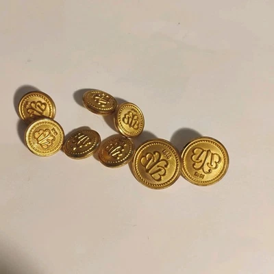 Brooks Brothers 1818 metal blazer replacement button set 8 - Image 1 of 4