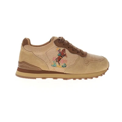 Tênis Roper Giddyup bordado com cadarço feminino bege sapatos casuais 09-021-179 - Imagem 1 de 4