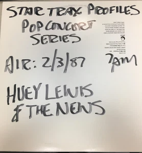 HUEY LEWIS StarTrax radio Pop Concert 2.3.1987 2LP - Picture 1 of 5