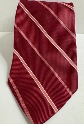 Corbata Brooks Brothers Makers cuello seda borgoña rep rayas 59 x 3,5 Foto 1 de 4