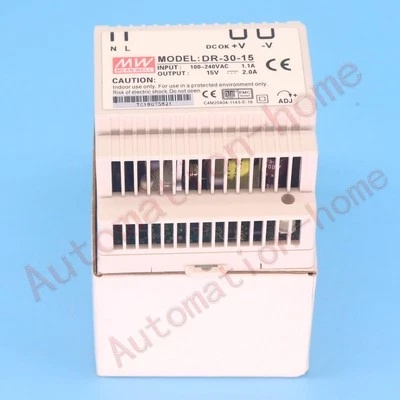 New Mean Well DR-30-15 15V 2A Switching Power Supply #QW - Image 1 of 4