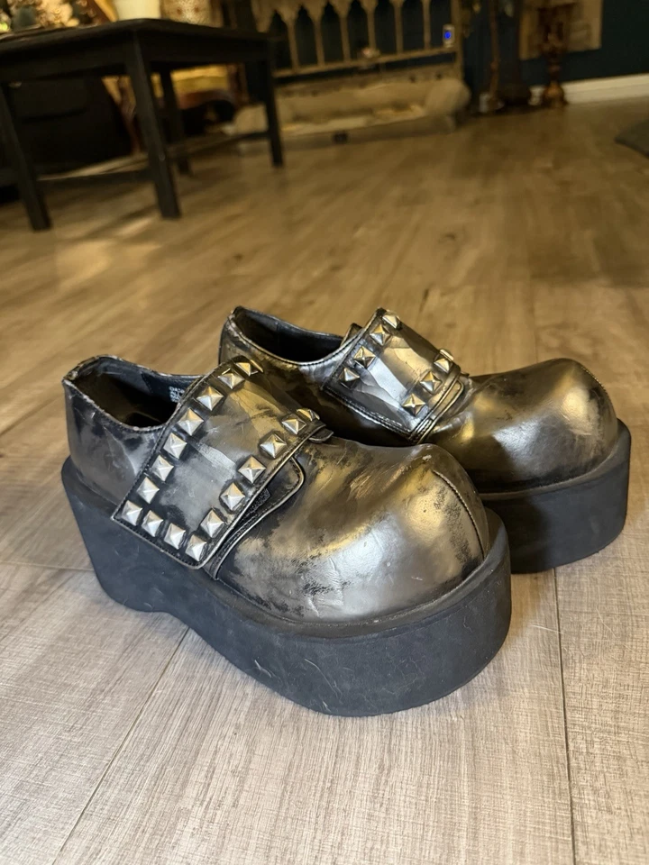 RARE Vintage 90s Y2K Demonia Platform Shoes – The Dank Shoe - Image 1 of 4