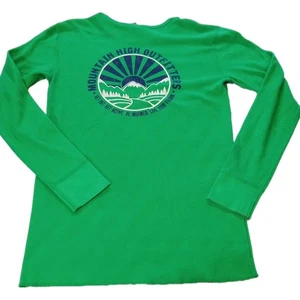 Camicia uomo piccola verde montagna alta outfitters termica manica lunga manica a pois - Foto 1 di 14