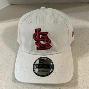 Mütze ST. LOUIS CARDINALS CREMEFARBEN MIT ROTEM GESTICKTEM EMBLEM VERSTELLBARER RIEMEN NEU - Bild 1 von 11