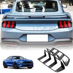 Carbon Fibre Pattern ABS Tail Light Decorative Parts For Ford Mustang 2024-2025 - Foto 1 di 11
