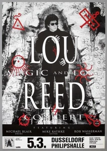 LOU REED – rare original Düsseldorf, Germany 1992 concert poster MAGIC AND LOSS - Picture 1 of 3
