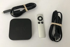 Apple TV Modelo A1469 HD Transmisor de Medios con Cable de Alimentación Cable HDMI y Control Remoto Funciona - Imagen 1 de 3