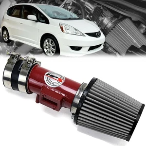 HPS Red Shortram Air Intake Kit with Filter For 09-13 Honda Fit 1.5L - Picture 1 of 2