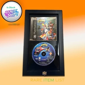 Crash Bandicoot 3 Warped PS1 Mint Black label Framed &Authenticated - Picture 1 of 1