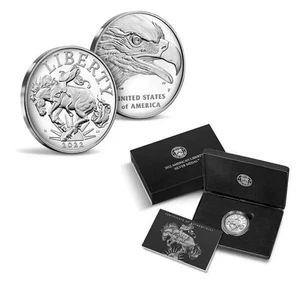 2022 1oz American Liberty Bronco Proof .999 Silver Medal with Box/ Coa - Picture 1 of 3