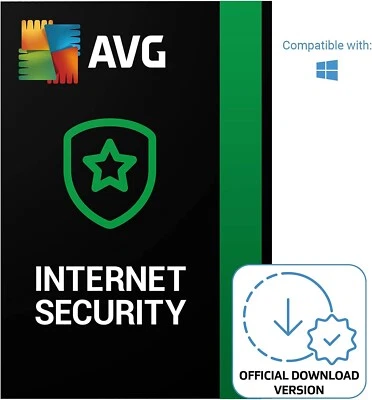 AVG Internet Security 2025 Antivirus Protection 10 Devices 2 Year Code by Email - Image 1 of 4