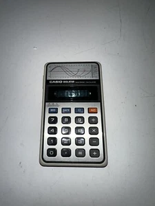 VINTAGE CASIO BIOLATOR H-801 ELEKTRONISCHER TASCHENRECHNER MIT ORIGINAL ETUI - Bild 1 von 7