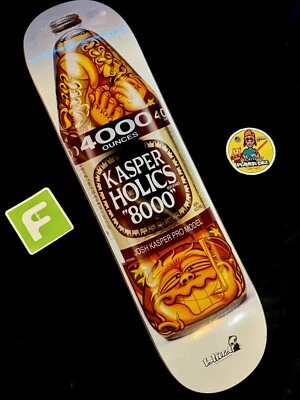 RARO Juiced Josh Kasper Kasperholics Bottle Reaper Blind Skateboard Deck De colección Foto 1 de 4