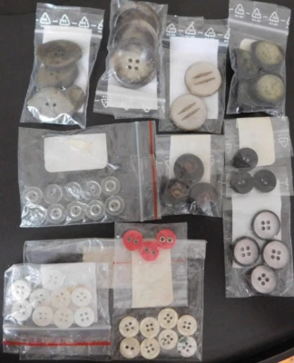 🌷KNÖPFE Konvolut ALT 10 Sorten 53 Stück Farben divers nähen basteln gestalten - Bild 1 von 4