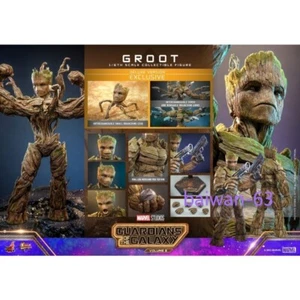 Figura de acción de lujo Hot Toys MMS707 Guardianes de la Galaxia 3 1/6 Groot almacenada - Imagen 1 de 12