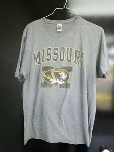 T Shirt Missouri Tigers Logo Gray XL - Picture 1 of 8