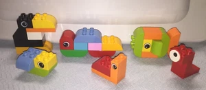 Lego DUPLO Moc Lot of 6 Beach Animal Penguin Snail Snake Beetle Caterpillar Fish - Picture 1 of 4