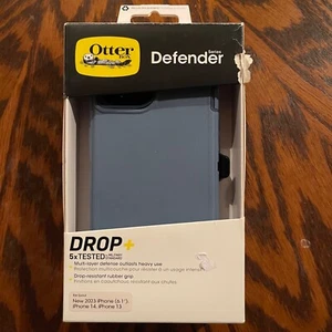 OtterBox iPhone 16e 15 14 13 - serie Defender - jeans blu bambino - Foto 1 di 5