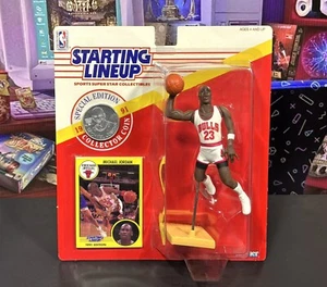 1991 NBA Kenner Starting Lineup Michael Jordan Chicago Bulls Actionfigur DUNK - Bild 1 von 6