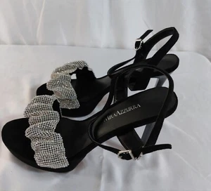 Miraazzurra Damen-Puffabsatz schwarz Strass neu ohne Karton Größe 8,5 - Bild 1 von 9