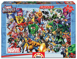 Puzzle 1000 Superbohaterowie i złoczyńcy Marvela