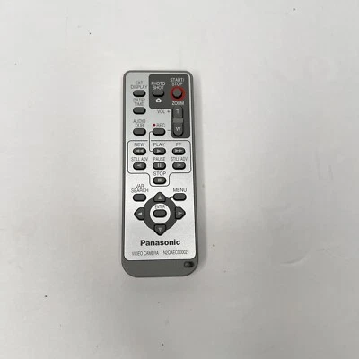 Genuine OEM Panasonic N2QAEC000021 Video Camera Camcorder Remote Control - Image 1 of 2
