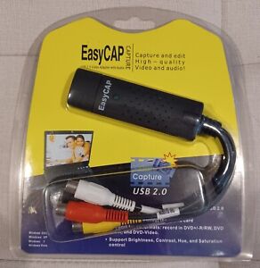 Video Capture Card Easycap VHS to DVD Converter 2.0 USB Audio, RCA, S-Video.