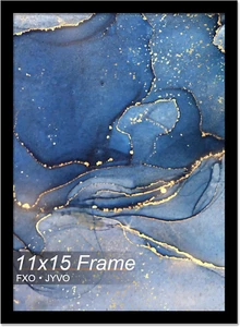 11X15 Picture Frame, Black Frame for 11 X 15 Inch Picture Poster Photo, Light We - Picture 1 of 11