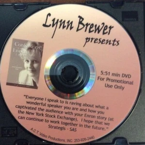 Lynn Brewer Presents Confessions of An Enron Executive Promo DVD Disk - Picture 1 of 9