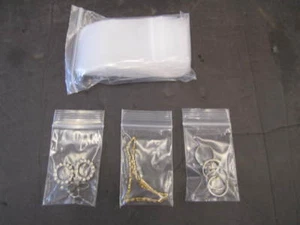 NEW ULINE Recloseable  Clear Plastic Bags 2 x 3" 2 Mil Qty 2000  - Picture 1 of 6