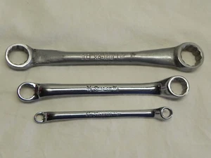 Snap-On & Blue Point 3 Piece 12 Pt SAE Flank Drive Short Offset Box Wrenches - Bild 1 von 17