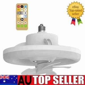 Dimmable 360° Ceiling Fan w/Light & Remote 3 Speeds Silent 48W Easy Install - Picture 1 of 9