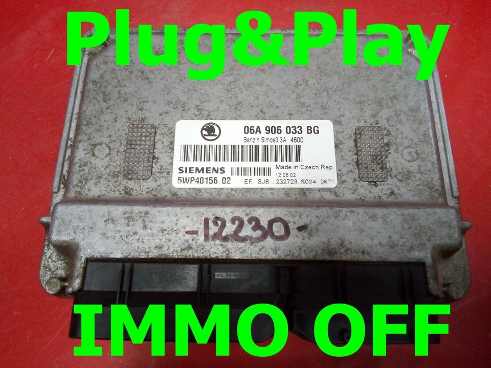 IMMO OFF / Plug&Play SKODA OCTAVIA I FL 1.6 BFQ ECU 06A906033BG / FAST COUR - Immagine 1 di 1