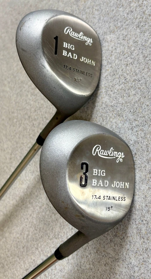 Rawlings Big Bad John Driver and 3 Wood Stainless Steel - Image 1 of 4