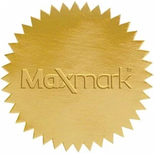 2" Self Adhesive Glossy Gold Seal Labels for Certificates Notary Embossing Se... - Picture 1 of 3