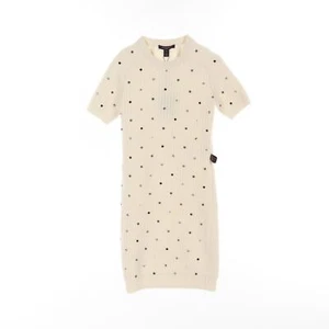 LOUIS VUITTON Dress RW232W ANA FPKD13 wool cashmere Beige Used Women XS - Picture 1 of 7