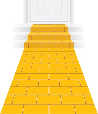 Corredor de ladrillos amarillo Foto 1 de 4