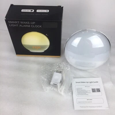Luz Despertador Wifi Inteligente 8 Colores con Radio FM Amanecer Reloj Despertador LBell Actualización Foto 1 de 4