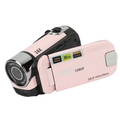 (Pink)Digital Video Camera 1080P 16MP Digital Video Camera With 2.4inch - Image 1 of 4
