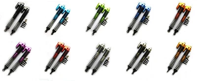 130mm Double Suspension Adjustable Piggyback Shocks S180007 For Rc Car 1/10 HSP - Image 1 of 4