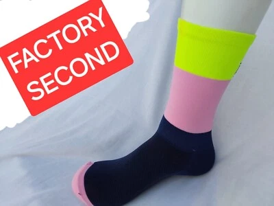 2 PAIRS Cycling Socks TRICOLOR Breathable, FACTORY SECONDS - Image 1 of 4