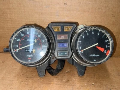 Cuadro de instrumentos usado para una motocicleta Honda Cb750c 1981 personalizada Foto 1 de 4