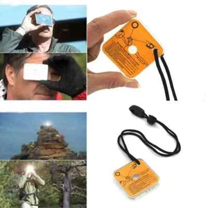 Outdoor Survival Signal Spiegel Notfall Reflektierendes Werkzeug für Wandern Camping - Bild 1 von 6